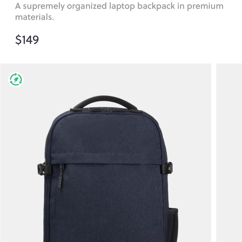 Timbuk2 Dark Blue Backpack (deluxe edition)